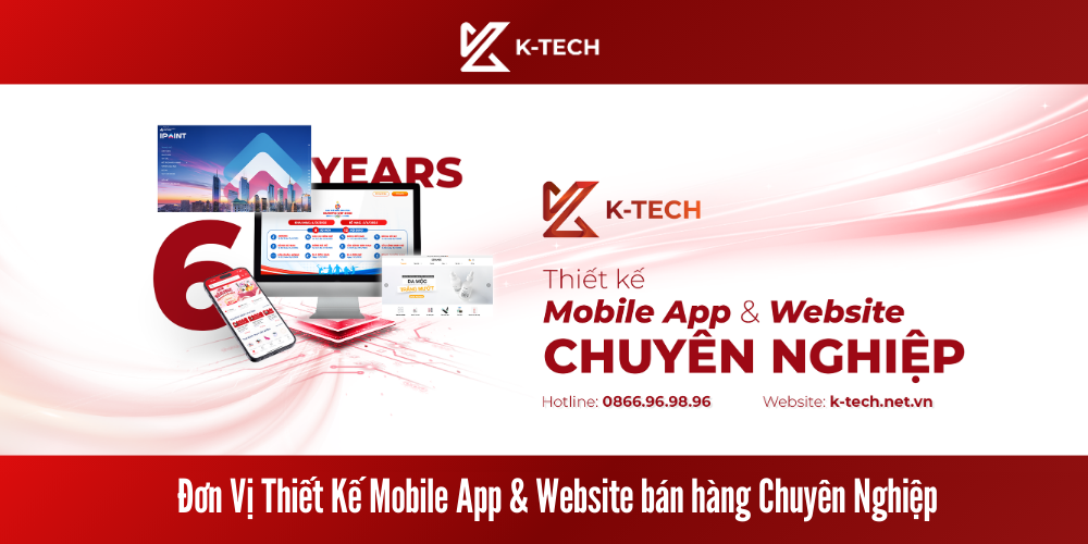 Đơn Vị Thiết Kế Mobile App & Website bán hàng Chuyên Nghiệp
