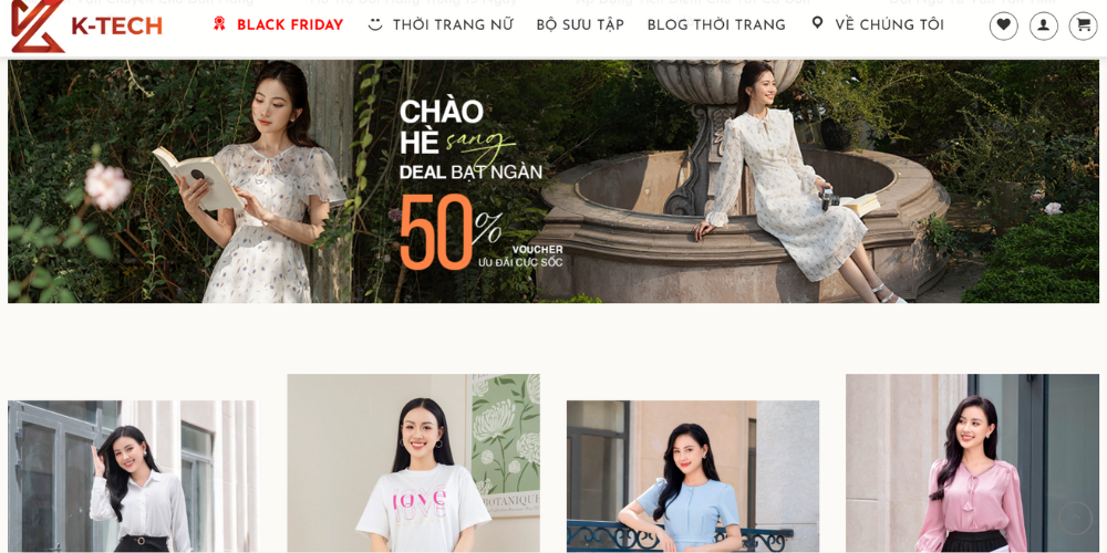 Mẫu thiết kế website bán quần áo - GUMAC