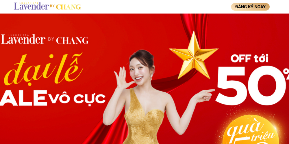Mẫu thiết kế website thẩm mỹ - Lavender By Chang