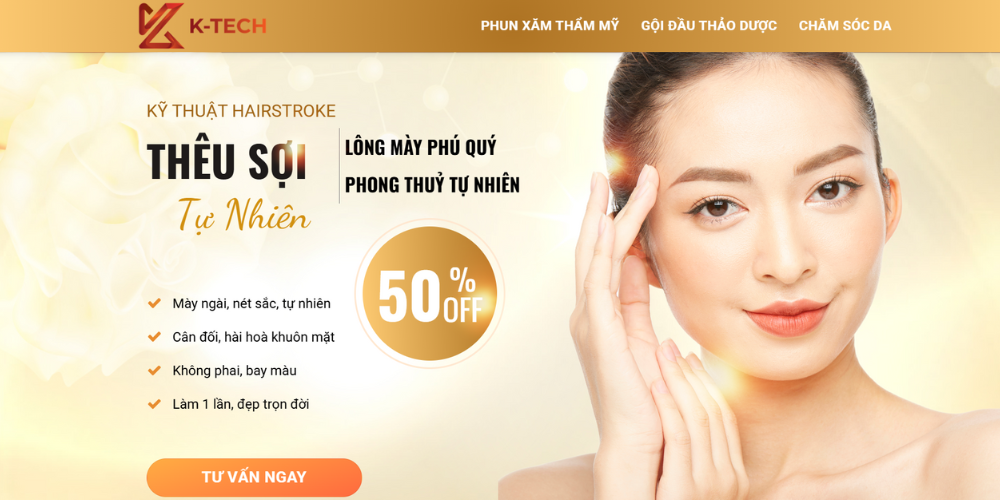 Mẫu thiết kế website thẩm mỹ - Sothic
